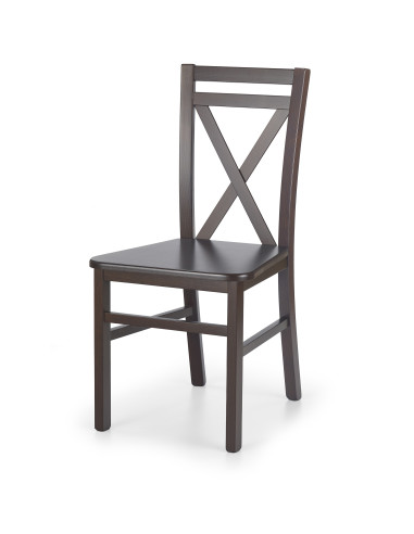 DARIUSZ 2 Krzesło Drewniane MDF Ciemny Orzech - Elegancja i Styl