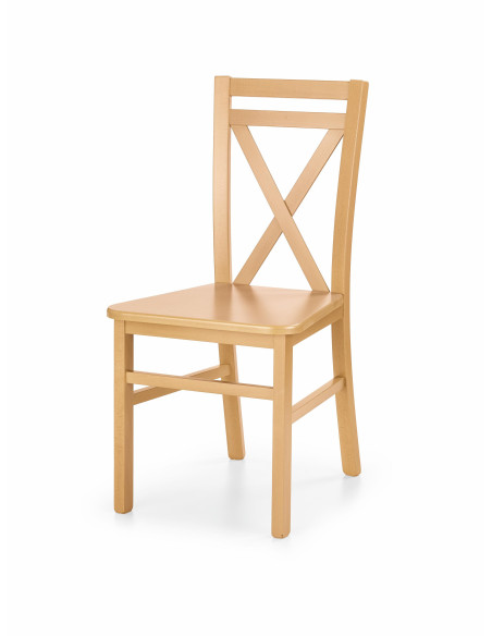 DARIUSZ 2 Krzesło Drewniane MDF Dąb Miodowy - Ciepło i Wygoda