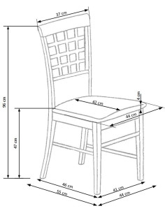 GERARD3 krzesło dąb miodowy / tap: Inari 91  2