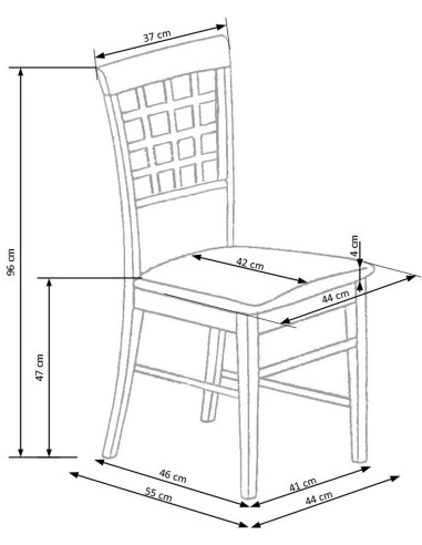 GERARD3 krzesło dąb miodowy / tap: Inari 91 