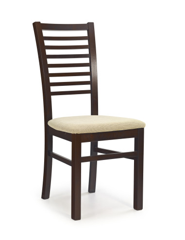 GERARD6 krzesło ciemny orzech / tap: Torent Beige 