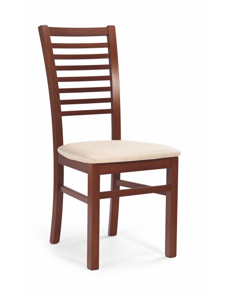 Stipo krzesło drewno lite bukowe tkanina - czereśnia ant. II / tap: MESH 1