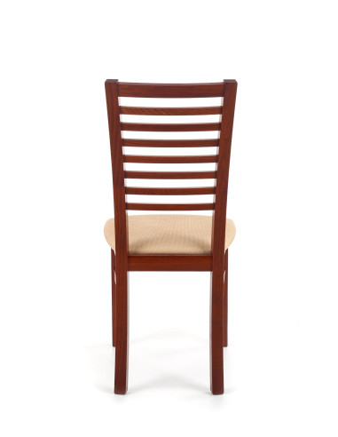 Stipo krzesło drewno lite bukowe tkanina - czereśnia ant. II / tap: MESH 1