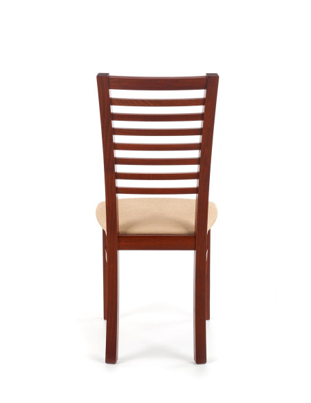 Stipo krzesło drewno lite bukowe tkanina - czereśnia ant. II / tap: MESH 1