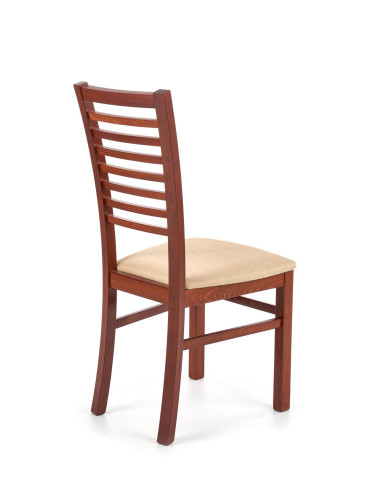 Stipo krzesło drewno lite bukowe tkanina - czereśnia ant. II / tap: MESH 1