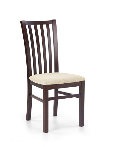 GERARD7 krzesło ciemny orzech / tap: Torent Beige 
