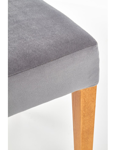 ROIS Krzesło Drewniane Dąb Miodowy/Popielaty - Ciepła Elegancja