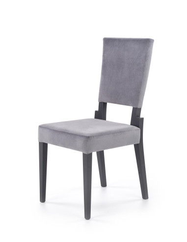 SORBUS Krzesło Drewniane Popiel/Grafitowe - Elegancja w Szarościach