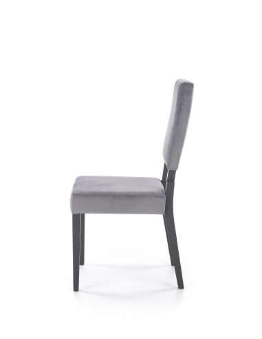 SORBUS Krzesło Drewniane Popiel/Grafitowe - Elegancja w Szarościach