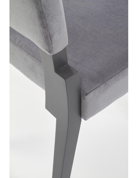 SORBUS Krzesło Drewniane Popiel/Grafitowe - Elegancja w Szarościach