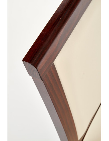 SYLWEK 1 Krzesło Drewniane Ciemny Orzech/Torent Beige Elegancja