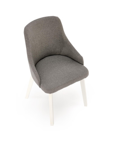 TOLEDO Krzesło Drewniane Biały/Inari 91 Minimalizm i Elegancja