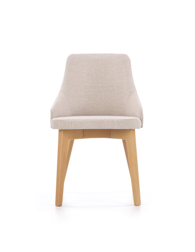 TOLEDO Krzesło Drewniane Dąb Miodowy/Inari 22 Jasny Beż Komfort