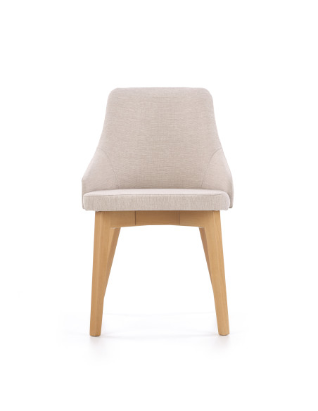 TOLEDO Krzesło Drewniane Dąb Miodowy/Inari 22 Jasny Beż Komfort