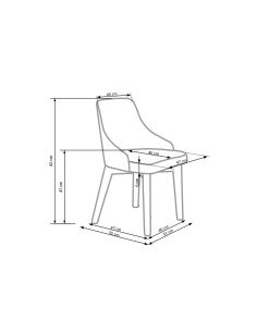 TOLEDO Krzesło Drewniane Dąb Miodowy/Solo 252 Ciepła Elegancja 2