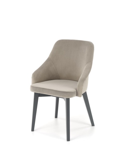 TOLEDO Krzesło Drewniane Grafitowy/Solo 265 Nowoczesny Akcent