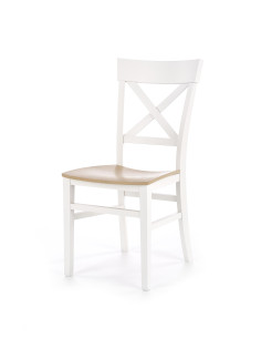 TUTTI krzesło biały / dąb miodowy 