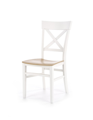 TUTTI krzesło biały / dąb miodowy 