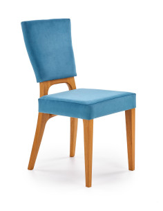 WENANTY Krzesło Drewniane Dąb Miodowy/Morski Wyjątkowy Akcent Koloru