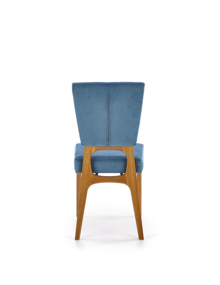 WENANTY Krzesło Drewniane Dąb Miodowy/Morski Wyjątkowy Akcent Koloru