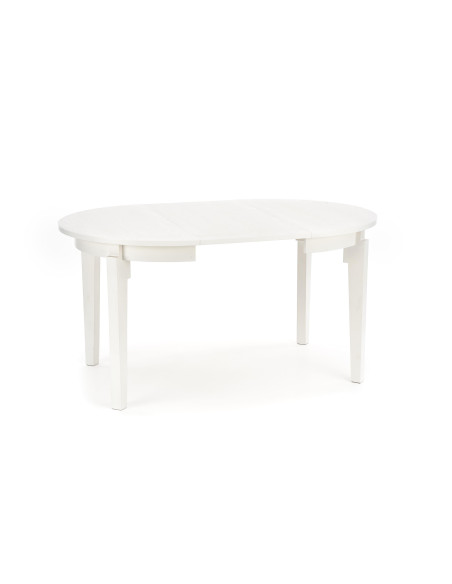 SORBUS Stół Okrągły Fi100 cm Rozkładany do Długośći 200 cm Biały Nowoczesny