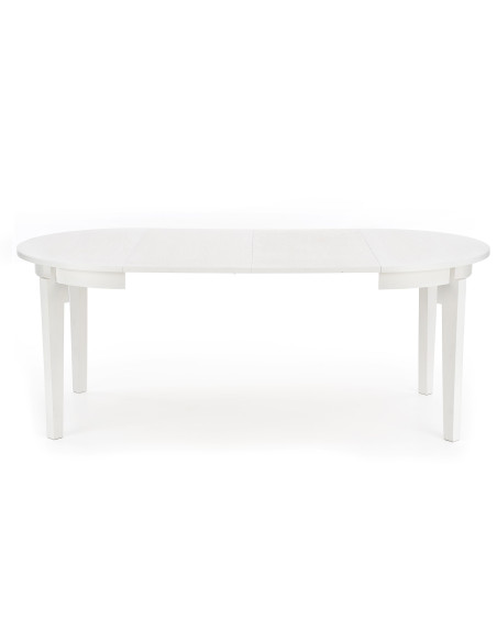 SORBUS Stół Okrągły Fi100 cm Rozkładany do Długośći 200 cm Biały Nowoczesny