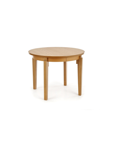 SORBUS Stół Okrągły Fi100 cm Rozkładany do Długośći 200 cm Dąb Miodowy