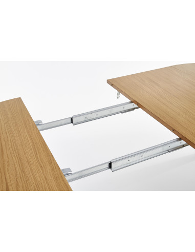 SORBUS Stół Okrągły Fi100 cm Rozkładany do Długośći 200 cm Dąb Miodowy