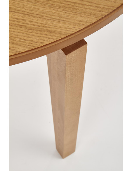 SORBUS Stół Okrągły Fi100 cm Rozkładany do Długośći 200 cm Dąb Miodowy