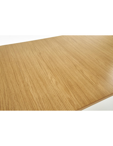 SORBUS Stół Okrągły Fi100 cm Rozkładany do Długośći 200 cm Dąb Miodowy