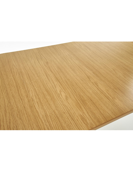 SORBUS Stół Okrągły Fi100 cm Rozkładany do Długośći 200 cm Dąb Miodowy