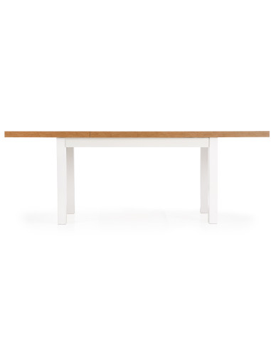 TIAGO Stół Rozkładany 140-220 cm Dąb Lancelot/Biały Harmonia i Styl