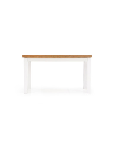 TIAGO Stół Rozkładany 140-220 cm Dąb Lancelot/Biały Harmonia i Styl