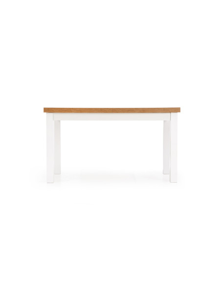 TIAGO Stół Rozkładany 140-220 cm Dąb Lancelot/Biały Harmonia i Styl