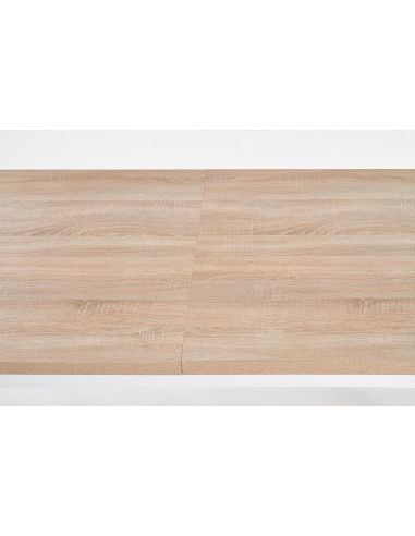 TIAGO stół rozkładany 140-220/80 blat: dąb sonoma, nogi: biały 