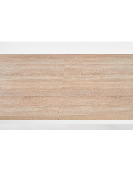 TIAGO stół rozkładany 140-220/80 blat: dąb sonoma, nogi: biały 