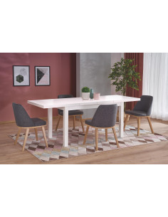 TIAGO 2 Stół Rozkładany 140-220 cm Biały Minimalizm i Funkcjonalność