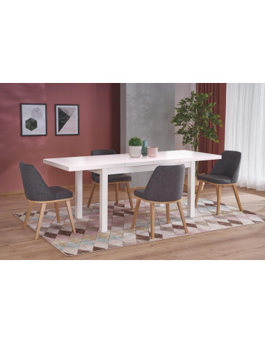 TIAGO 2 Stół Rozkładany 140-220 cm Biały Minimalizm i Funkcjonalność