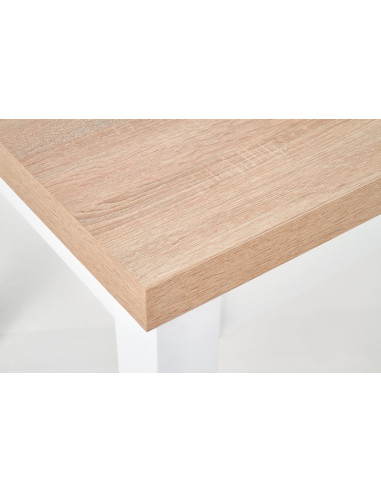 Stół rozkładany TIAGO 2 140-220 cm dąb riviera / biały