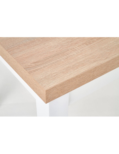Stół rozkładany TIAGO 2 140-220 cm dąb riviera / biały