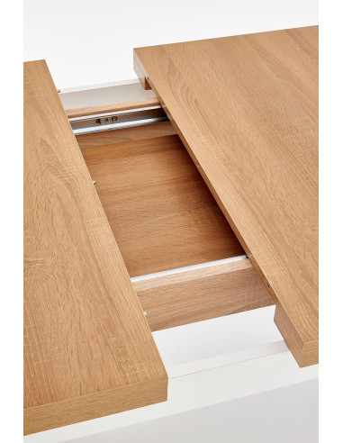 Stół rozkładany TIAGO 2 140-220 cm dąb riviera / biały