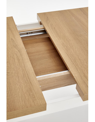 Stół rozkładany TIAGO 2 140-220 cm dąb riviera / biały