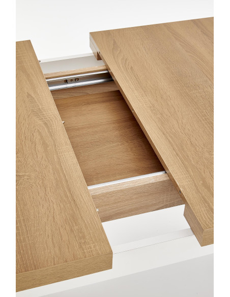 Stół rozkładany TIAGO 2 140-220 cm dąb riviera / biały