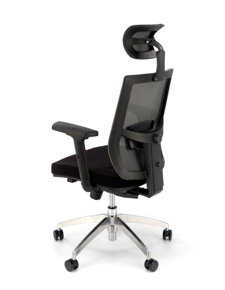 ADMIRAL Fotel Gabinetowy Popiel/Czarny Komfort i Nowoczesny Design