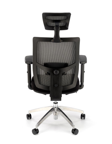 ADMIRAL Fotel Gabinetowy Popiel/Czarny Komfort i Nowoczesny Design