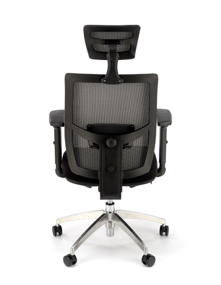 ADMIRAL Fotel Gabinetowy Popiel/Czarny Komfort i Nowoczesny Design