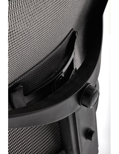 ADMIRAL Fotel Gabinetowy Popiel/Czarny Komfort i Nowoczesny Design