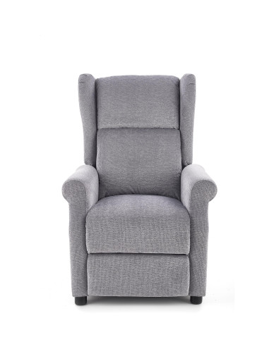 AGUSTIN Fotel Wypoczynkowy Rozkładany Popielaty | Relaks w Stylu i Komforcie