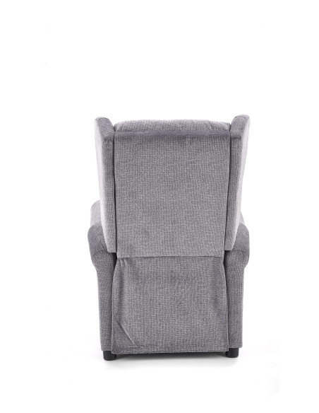 AGUSTIN Fotel Wypoczynkowy Rozkładany Popielaty | Relaks w Stylu i Komforcie
