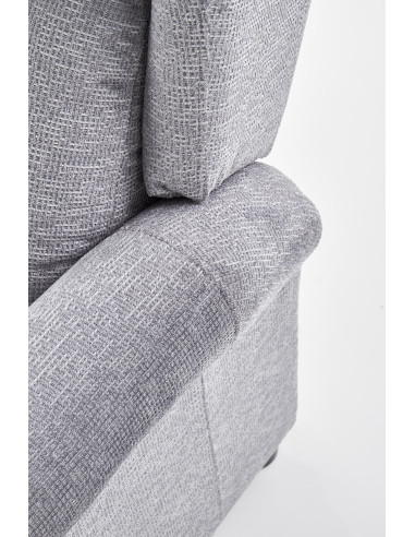 AGUSTIN Fotel Wypoczynkowy Rozkładany Popielaty | Relaks w Stylu i Komforcie